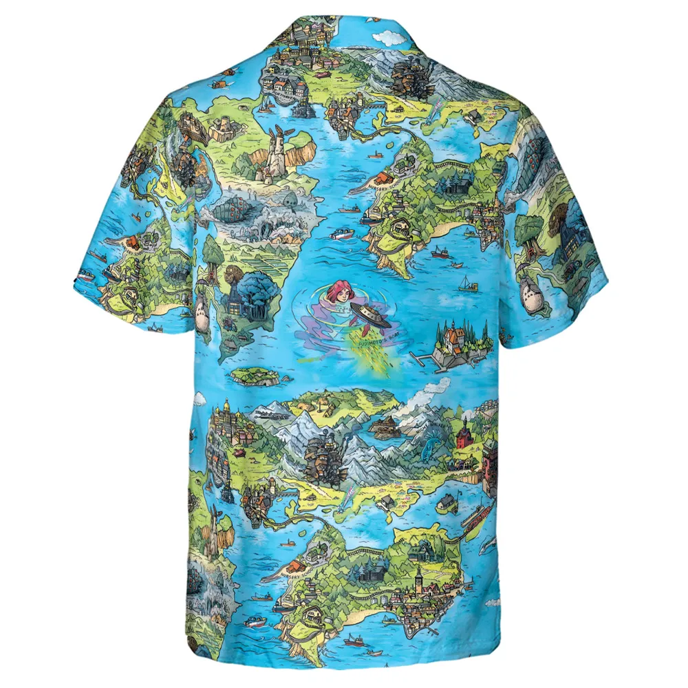 Ghibli Land Hawaiian Shirt - 3
