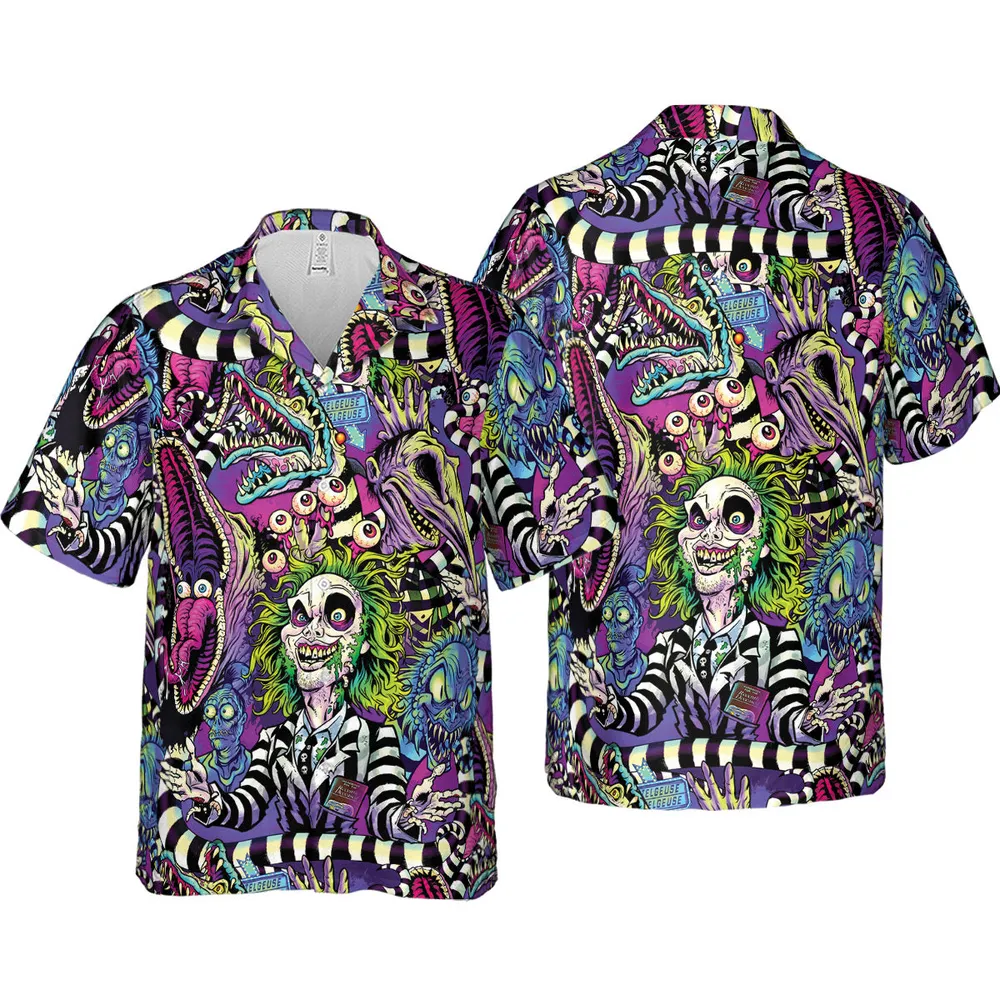 Stay Spooky Beetlejuice Hawaiian Shirt - 4