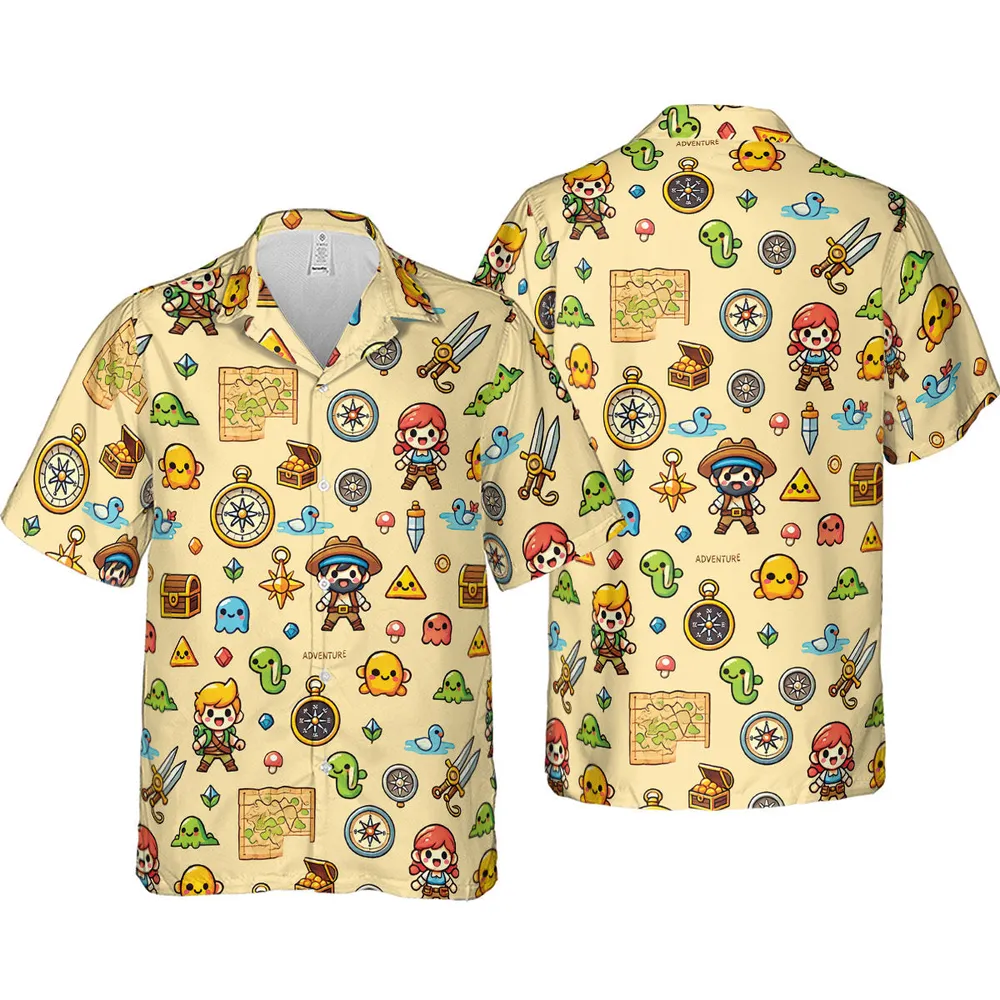 Quest Mode On The Legend of Zelda Hawaiian Shirt - 4