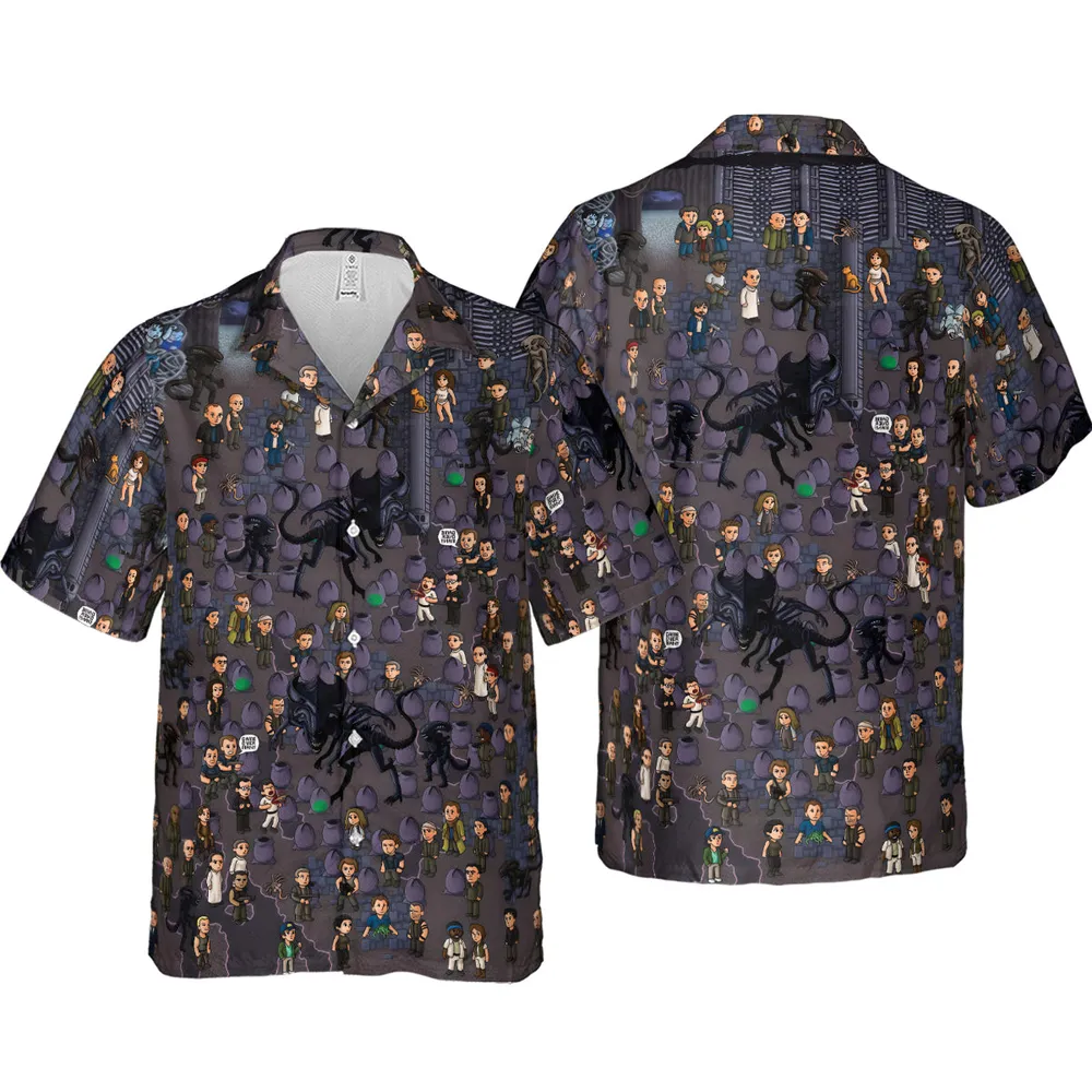 Out of Space Alien Hawaiian Shirt - 4