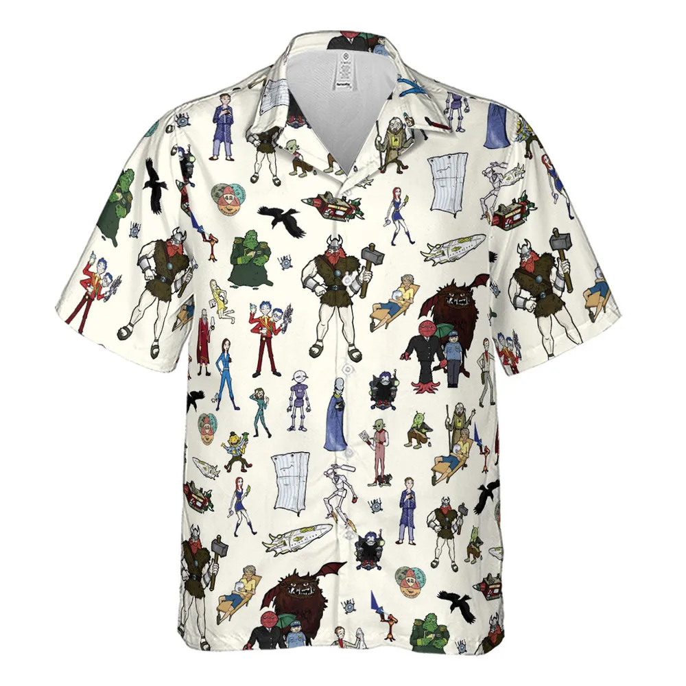 Don't Panic The Hitchhiker's Guide to the Galaxy Hawaiian Shirt - 2