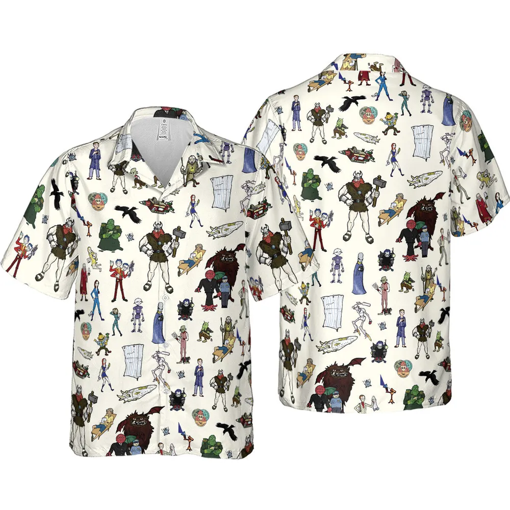 Don't Panic The Hitchhiker's Guide to the Galaxy Hawaiian Shirt - 4