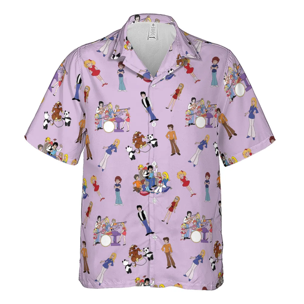 70s The Brady Kids Cartoon  Hawaiian Shirt - 2