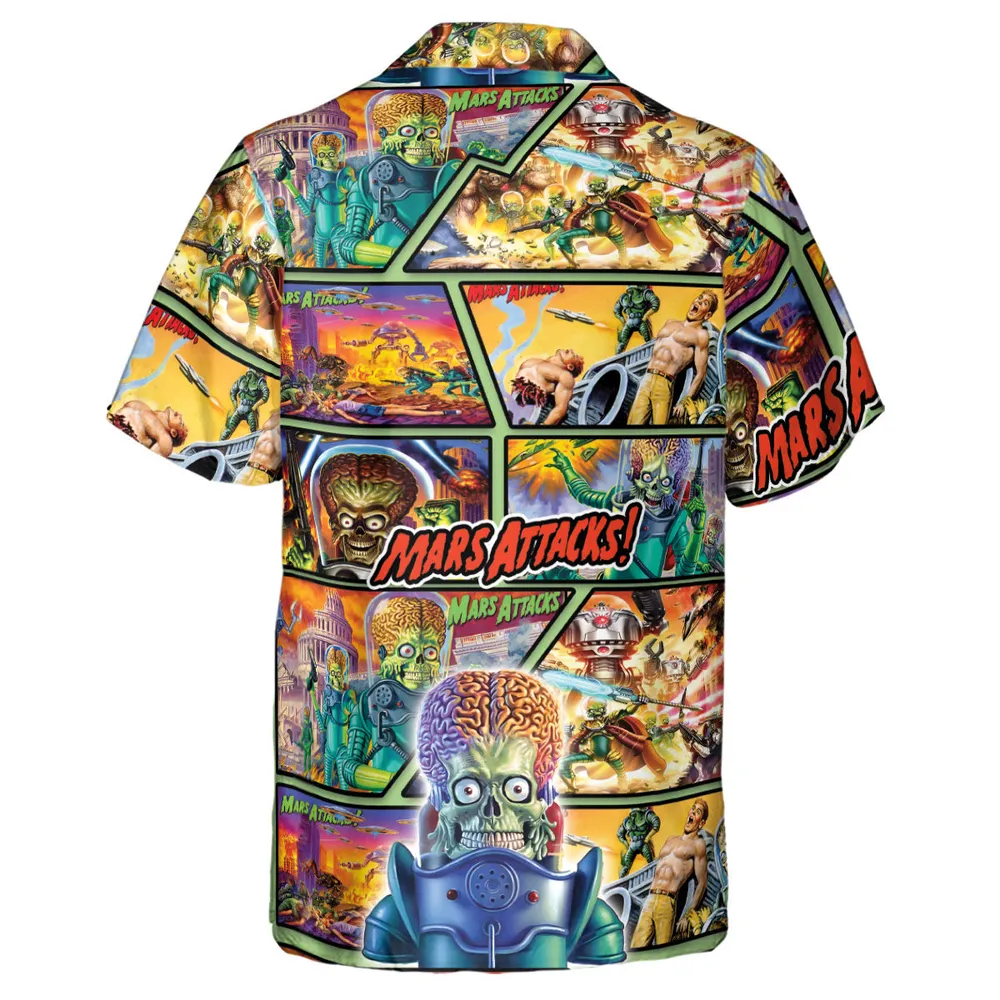 Ack! Ack! Ack! Mars Attacks Hawaiian Shirt - 3