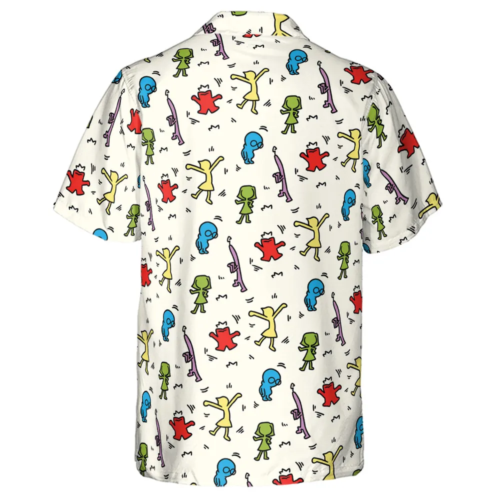 Emotions Pop Inside Out Haring Hawaiian Shirt - 3