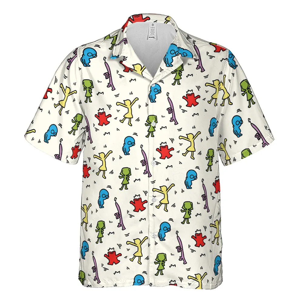 Emotions Pop Inside Out Haring Hawaiian Shirt - 2