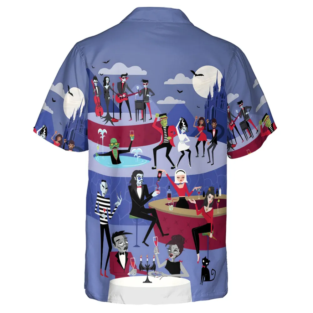 Monster Universal Dance Party Hawaiian Shirt - 3