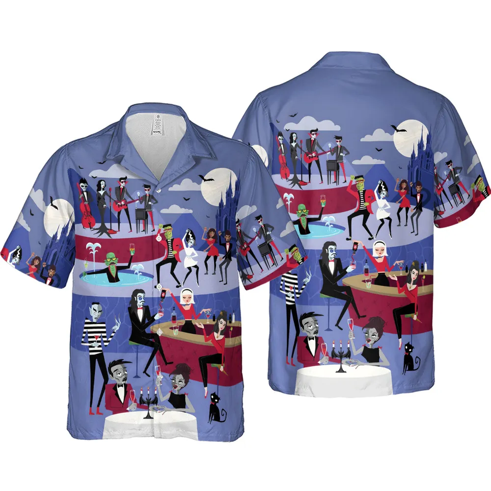 Monster Universal Dance Party Hawaiian Shirt - 4