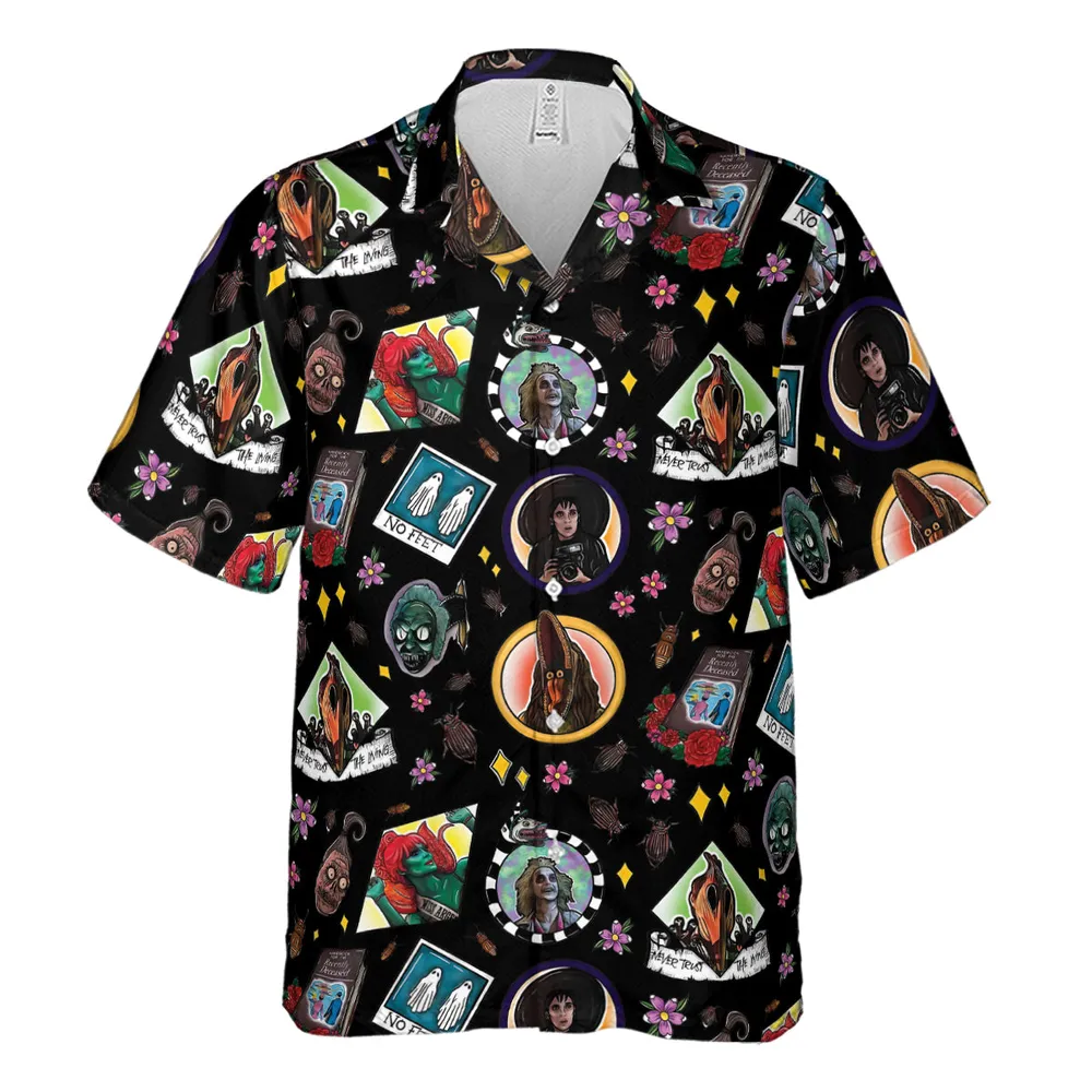 Showtime Beetlejuice Themed Hawaiian Shirt - 2