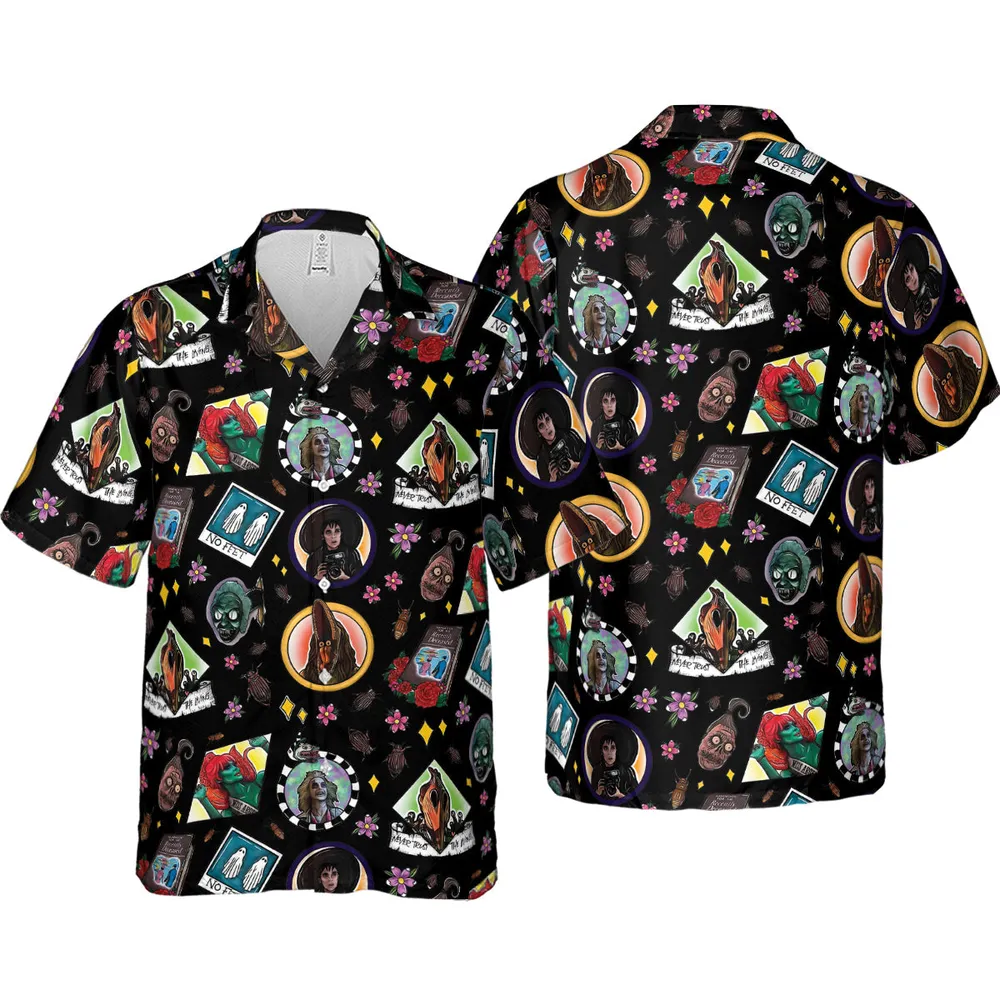 Showtime Beetlejuice Themed Hawaiian Shirt - 4