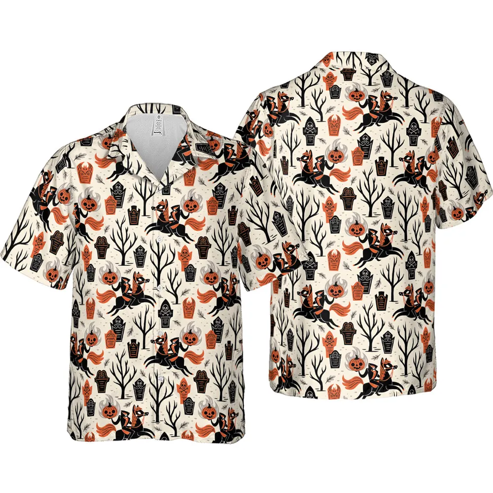 Headless Horseman Sleepy Hollow Hawaiian Shirt - 4