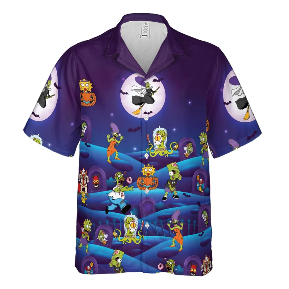 Horror Night The Simpsons Hawaiian Shirt - 2