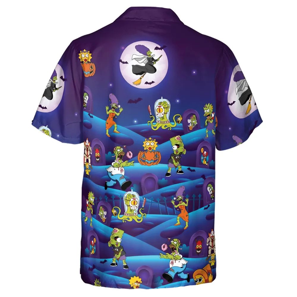 Horror Night The Simpsons Hawaiian Shirt - 3