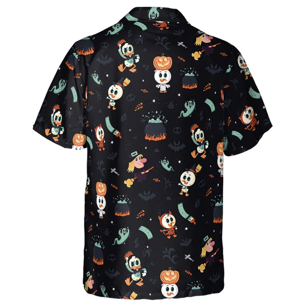 Quacky Halloween DuckTales Hawaiian Shirt - 3