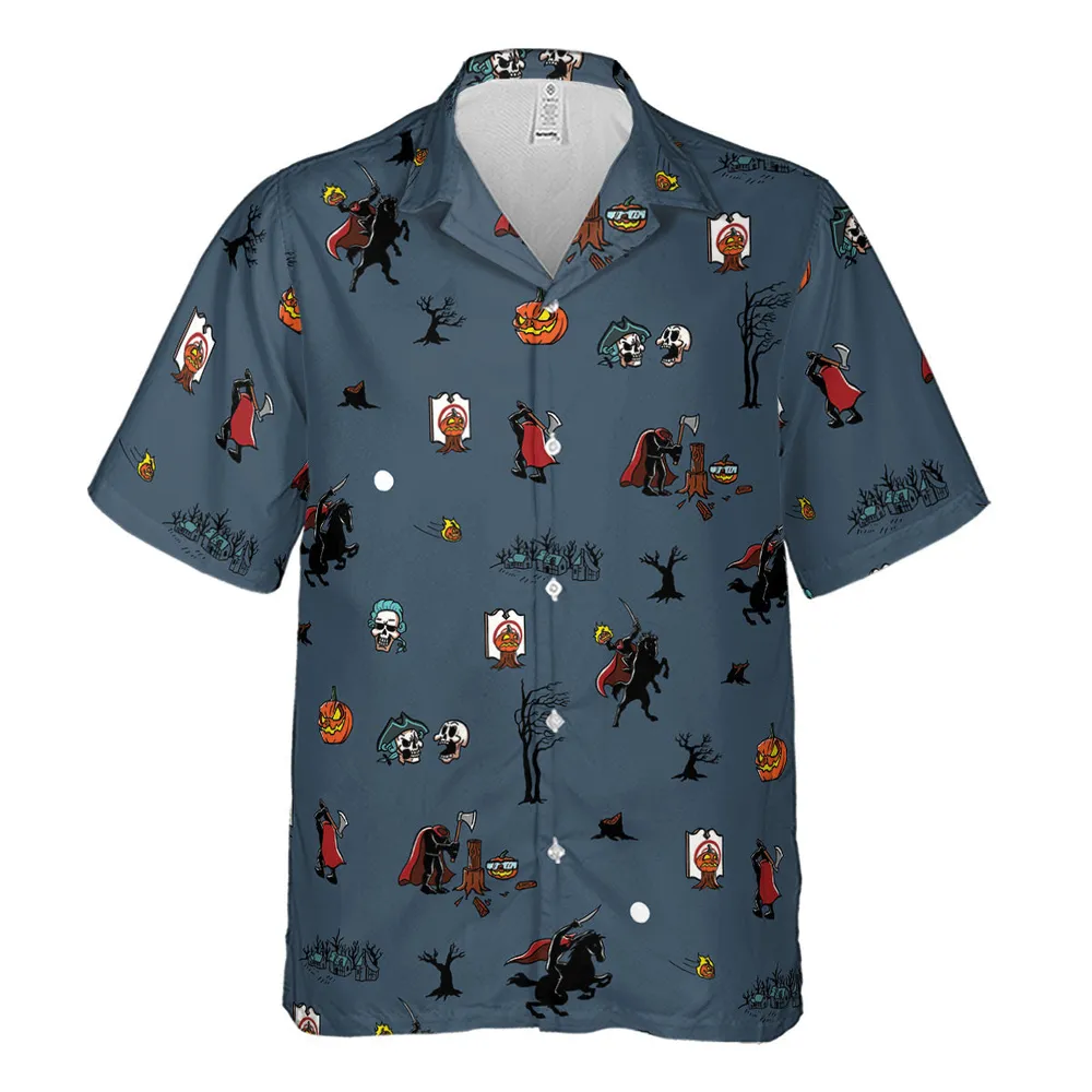 Headless Horseman Ichabod and Mr. Toad Hawaiian Shirt - 2