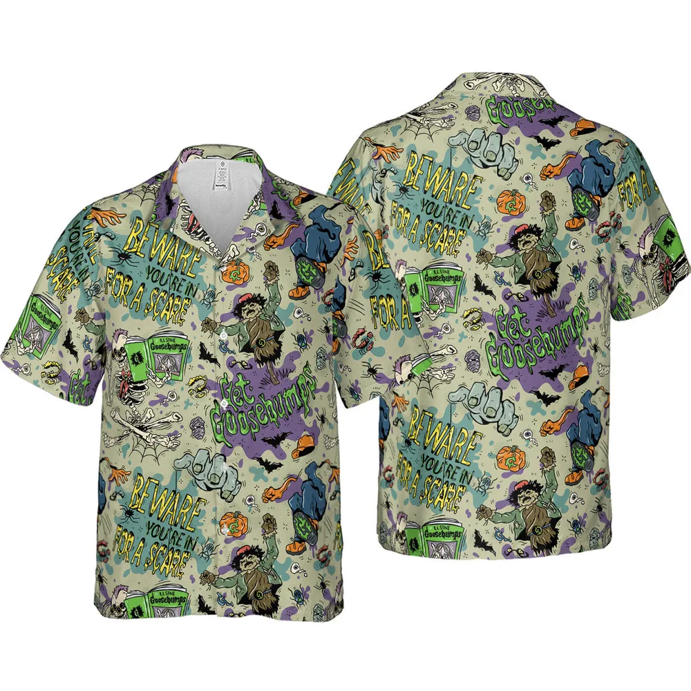 Beware You're In For A Scare Goosebumps Hawaiian Shirt - 4