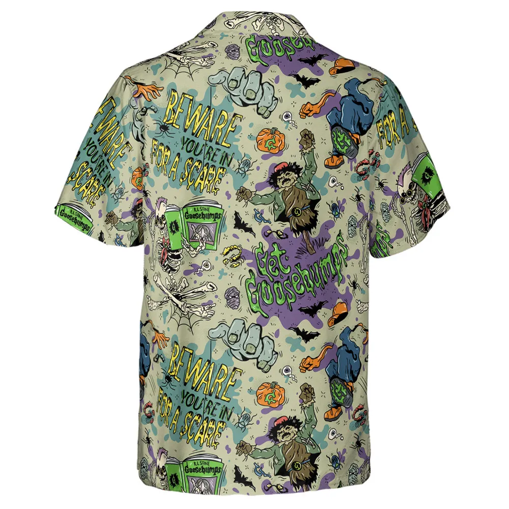 Beware You're In For A Scare Goosebumps Hawaiian Shirt - 3