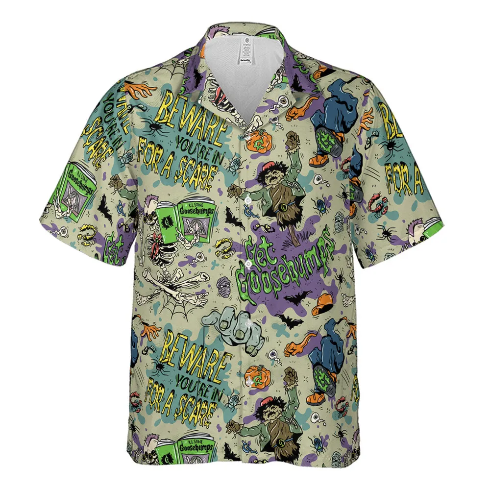 Beware You're In For A Scare Goosebumps Hawaiian Shirt - 2