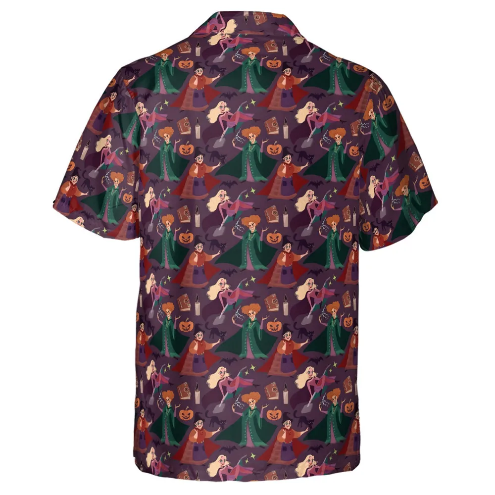 Sanderson Sisters Pattern Hawaiian Shirt - 3