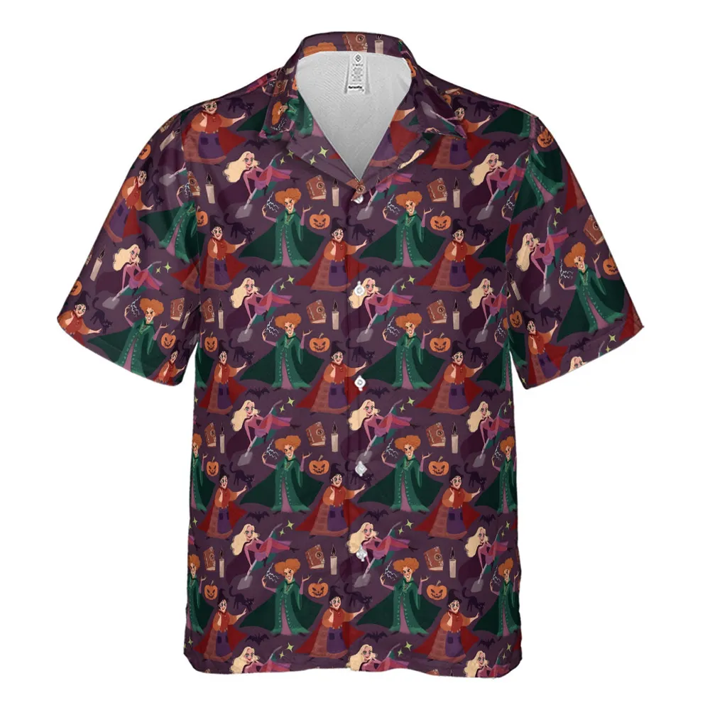 Sanderson Sisters Pattern Hawaiian Shirt - 2