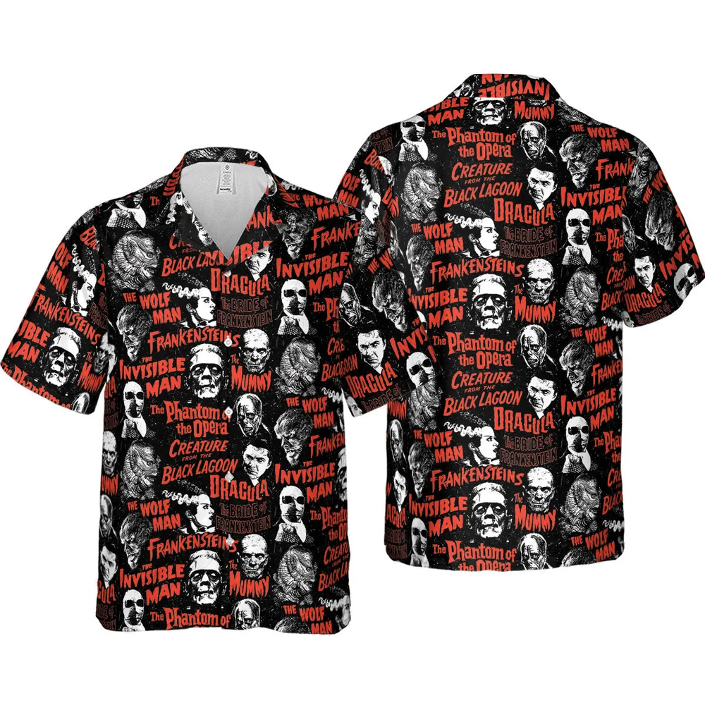 Monster Tiles Hawaiian Shirt - 4