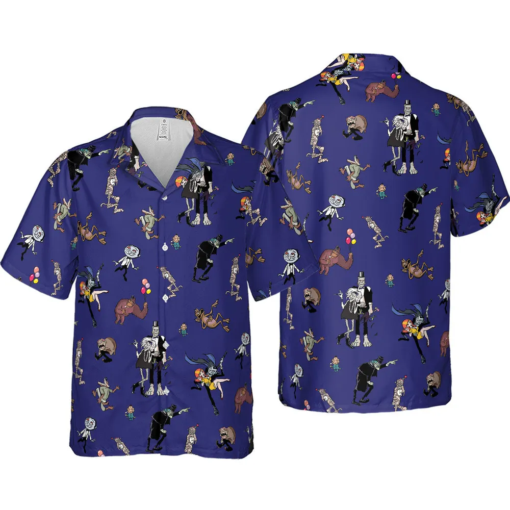 It's a Mad Mad Mad Monster Party Hawaiian Shirt - 4