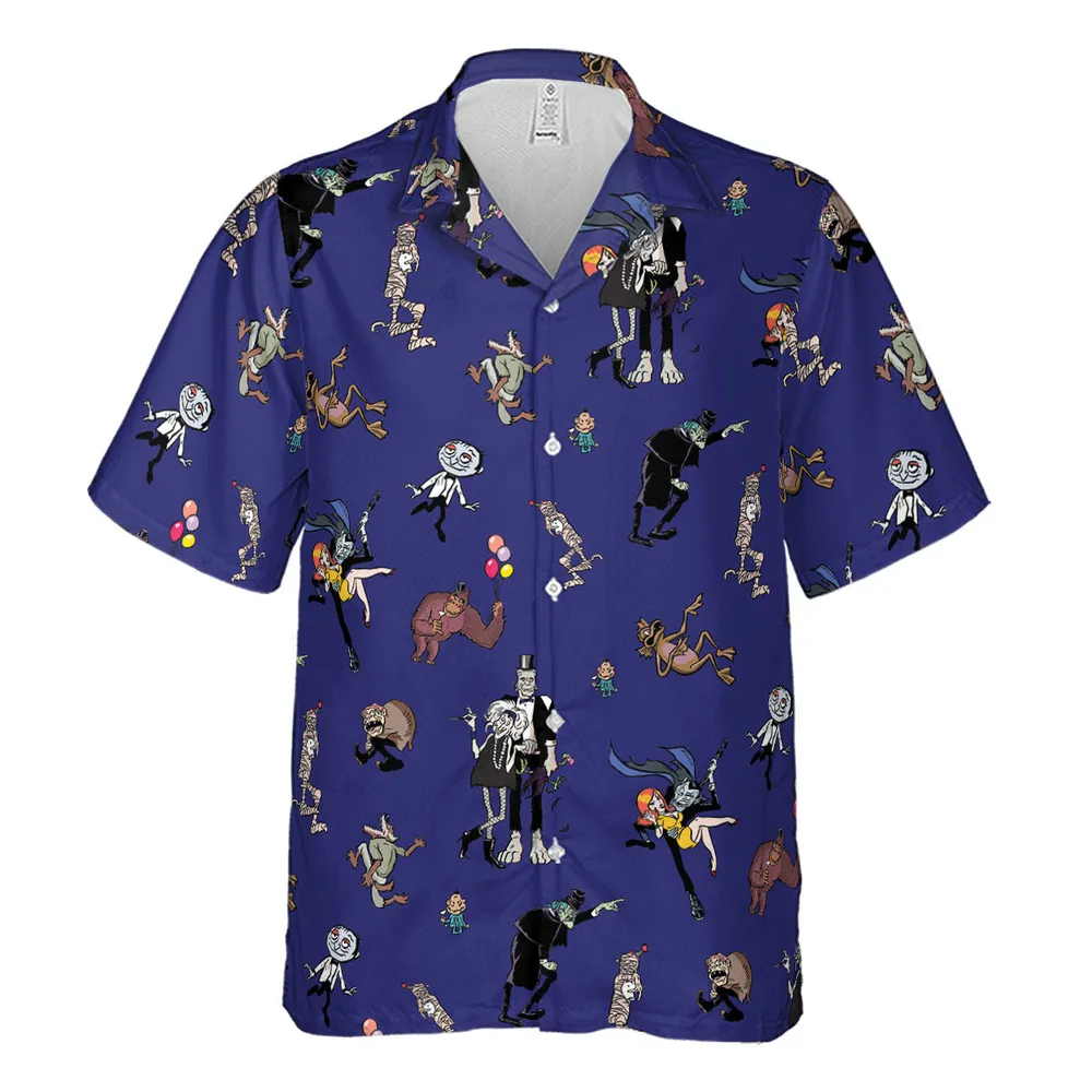 It's a Mad Mad Mad Monster Party Hawaiian Shirt - 2