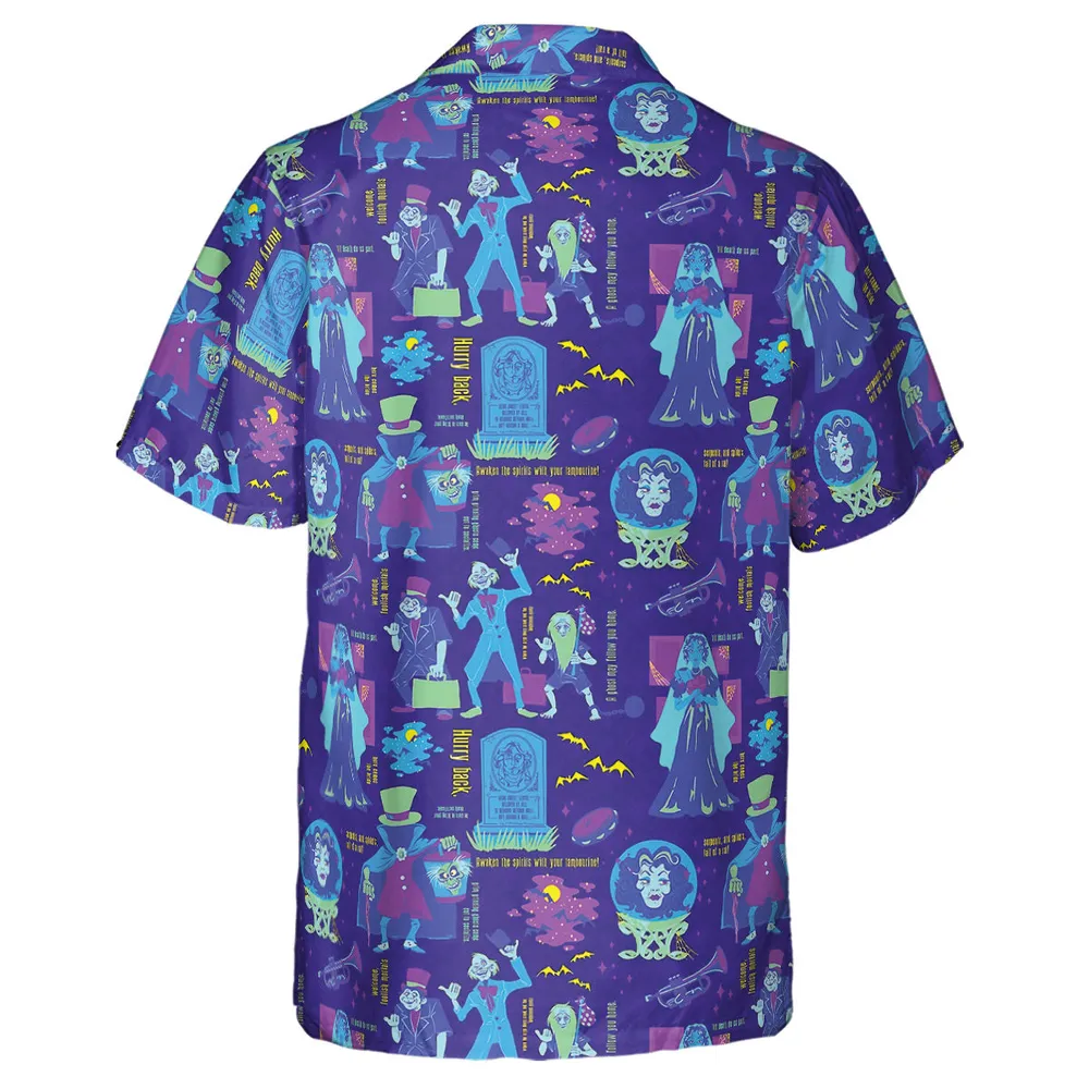 Happy Haunts Journal Haunted Mansion Hawaiian Shirt - 3
