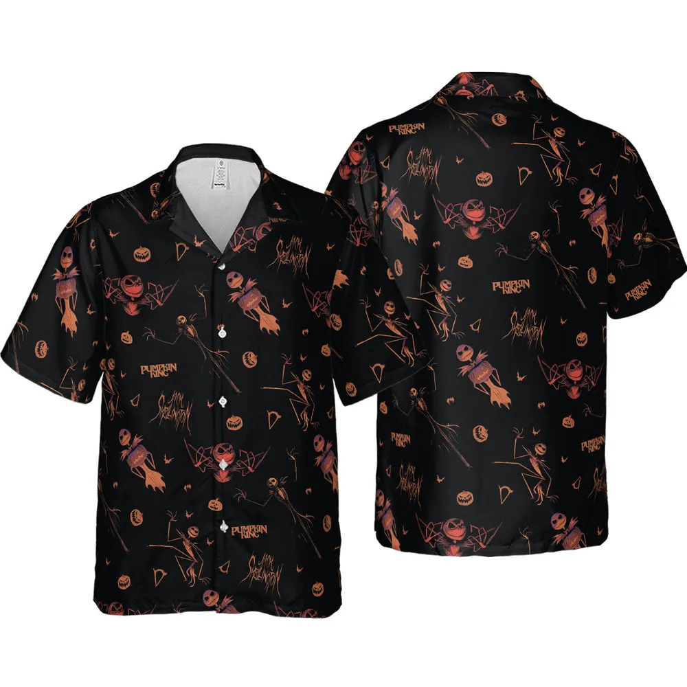 Pumpkin King Jack Skellington Hawaiian Shirt - 4