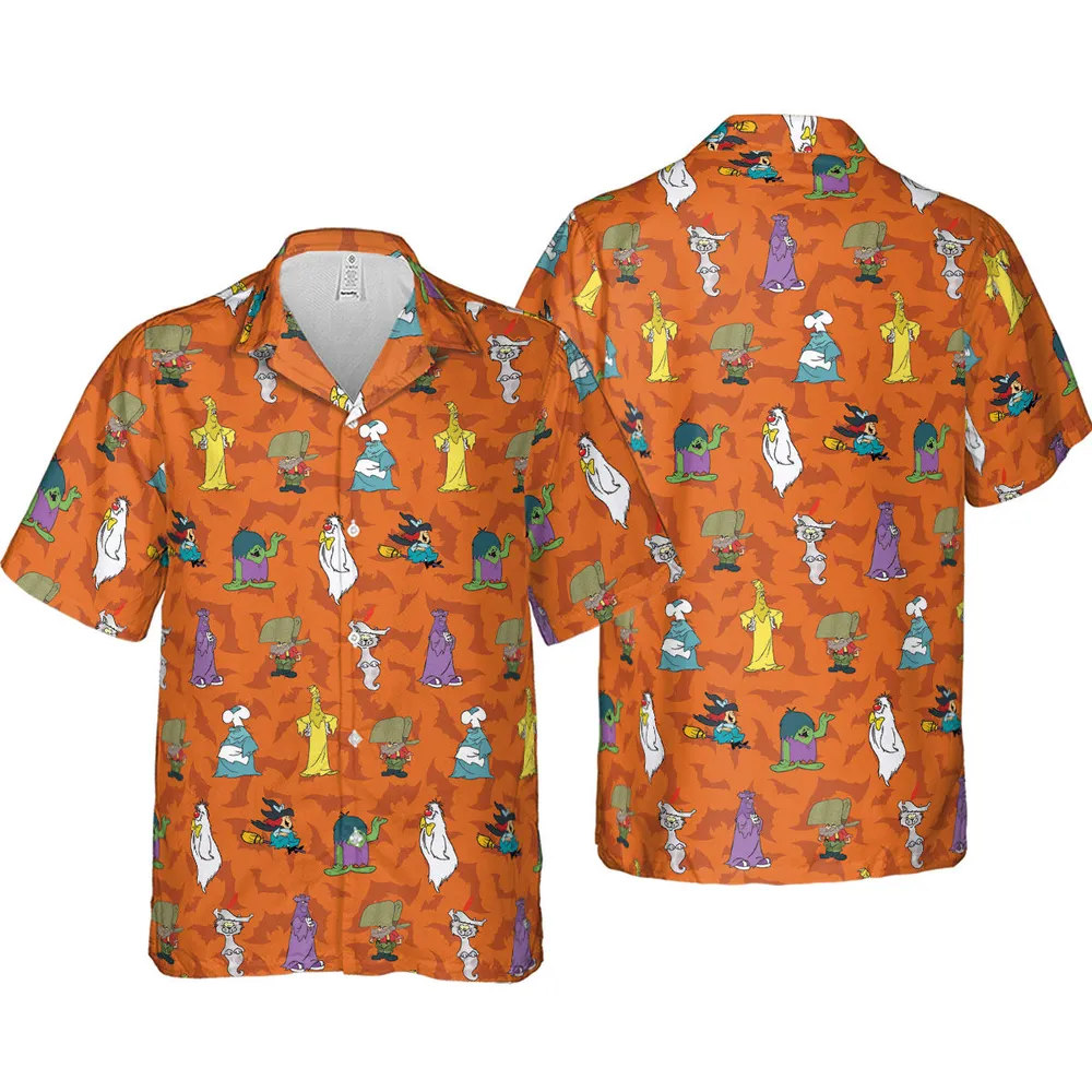 Happy Halloween From Hanna Barbera Hawaiian Shirt - 4