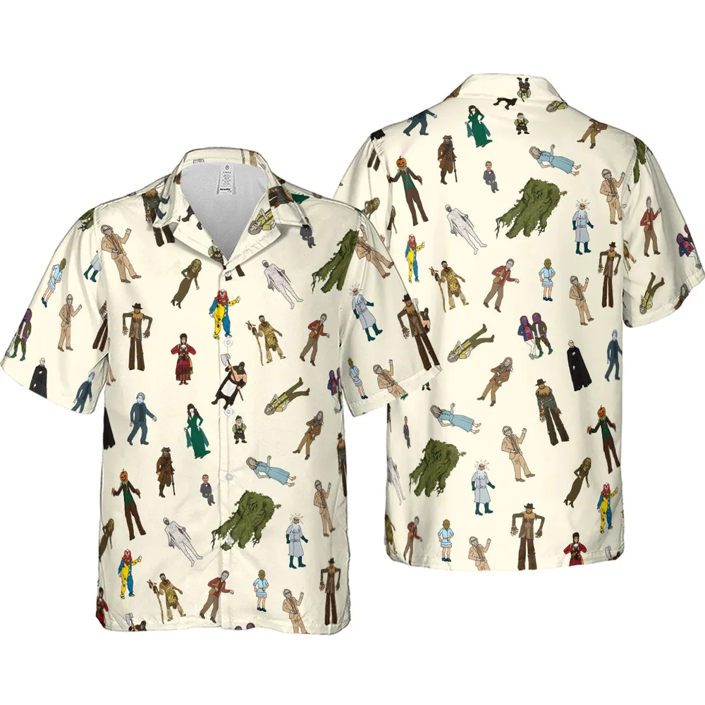 Monster Characters from Goosebumps Hawaiian Shirt - 4