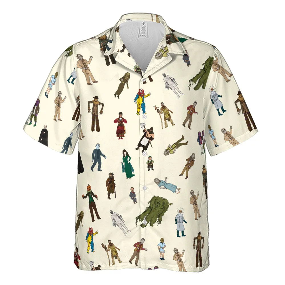 Monster Characters from Goosebumps Hawaiian Shirt - 2