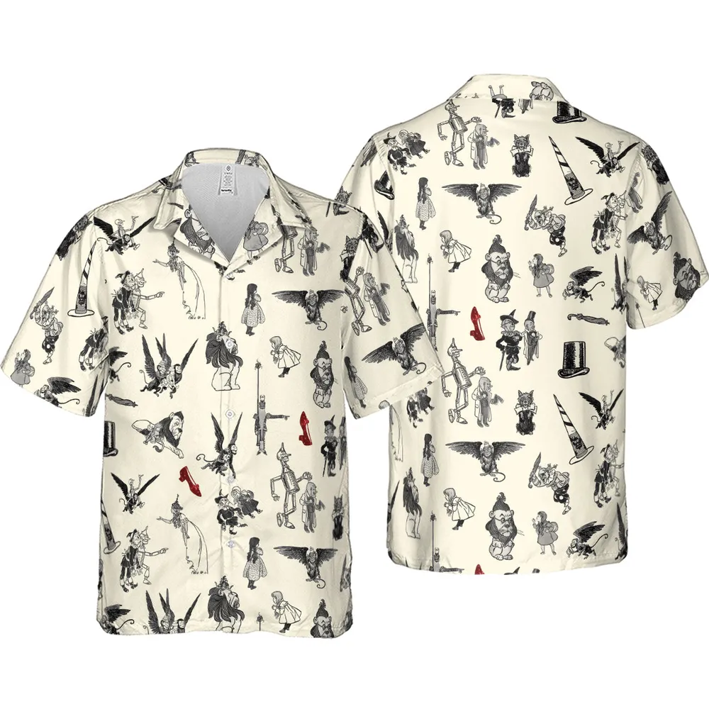 Wizard of Oz Vintage Adapt Hawaiian Shirt - 4