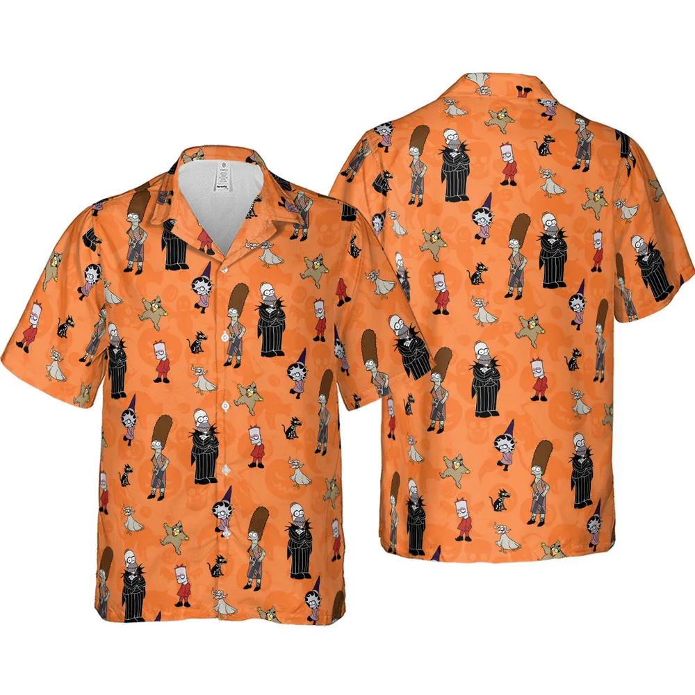The Simpsons Halloween Hawaiian Shirt - 4