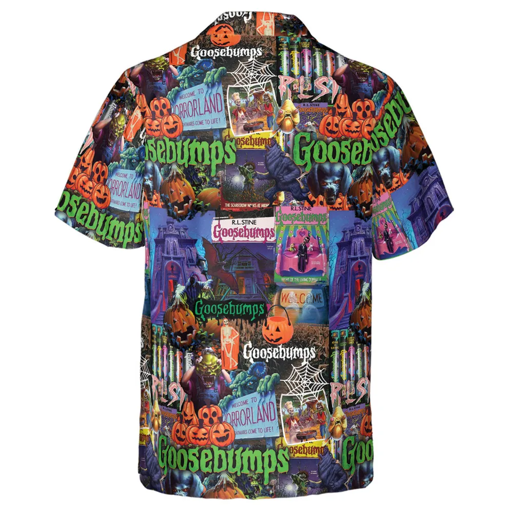 Goosebumps Pattern Hawaiian Shirt - 3