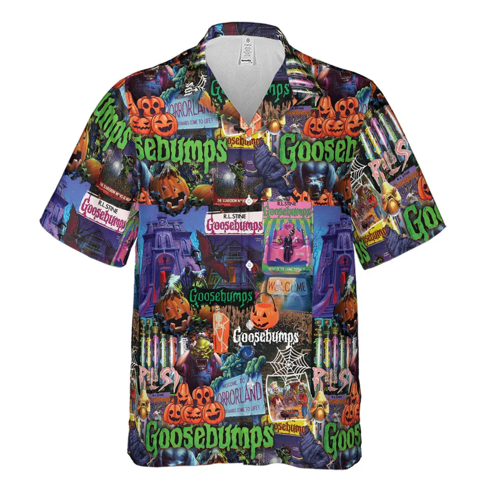 Goosebumps Pattern Hawaiian Shirt - 2