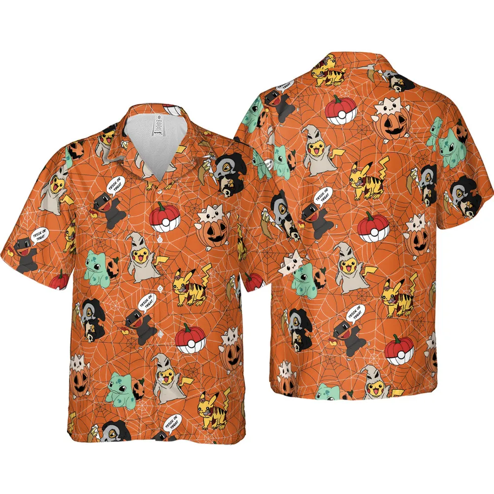 Pokeween Pokemon Hawaiian Shirt - 4