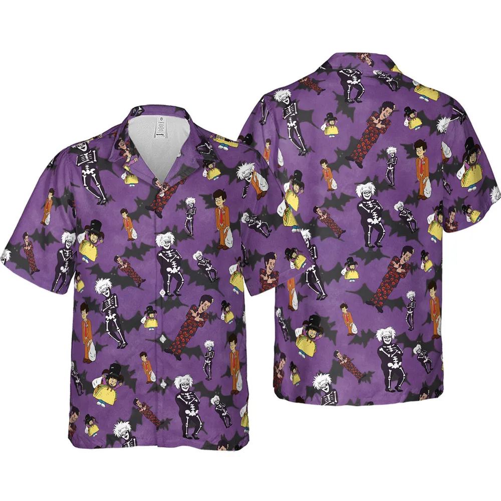 SNL David S. Pumpkins Animated Special Hawaiian Shirt - 4