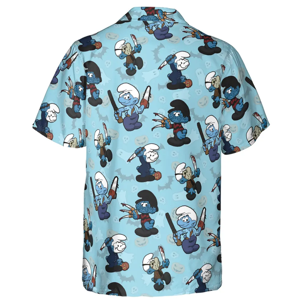 Horror Smurfs Hawaiian Shirt - 3