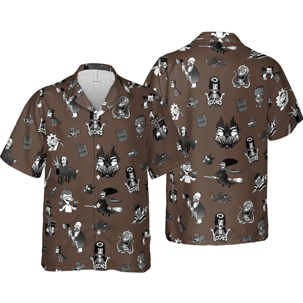 Treehouse of Horror The Simpsons Hawaiian Shirt - 4