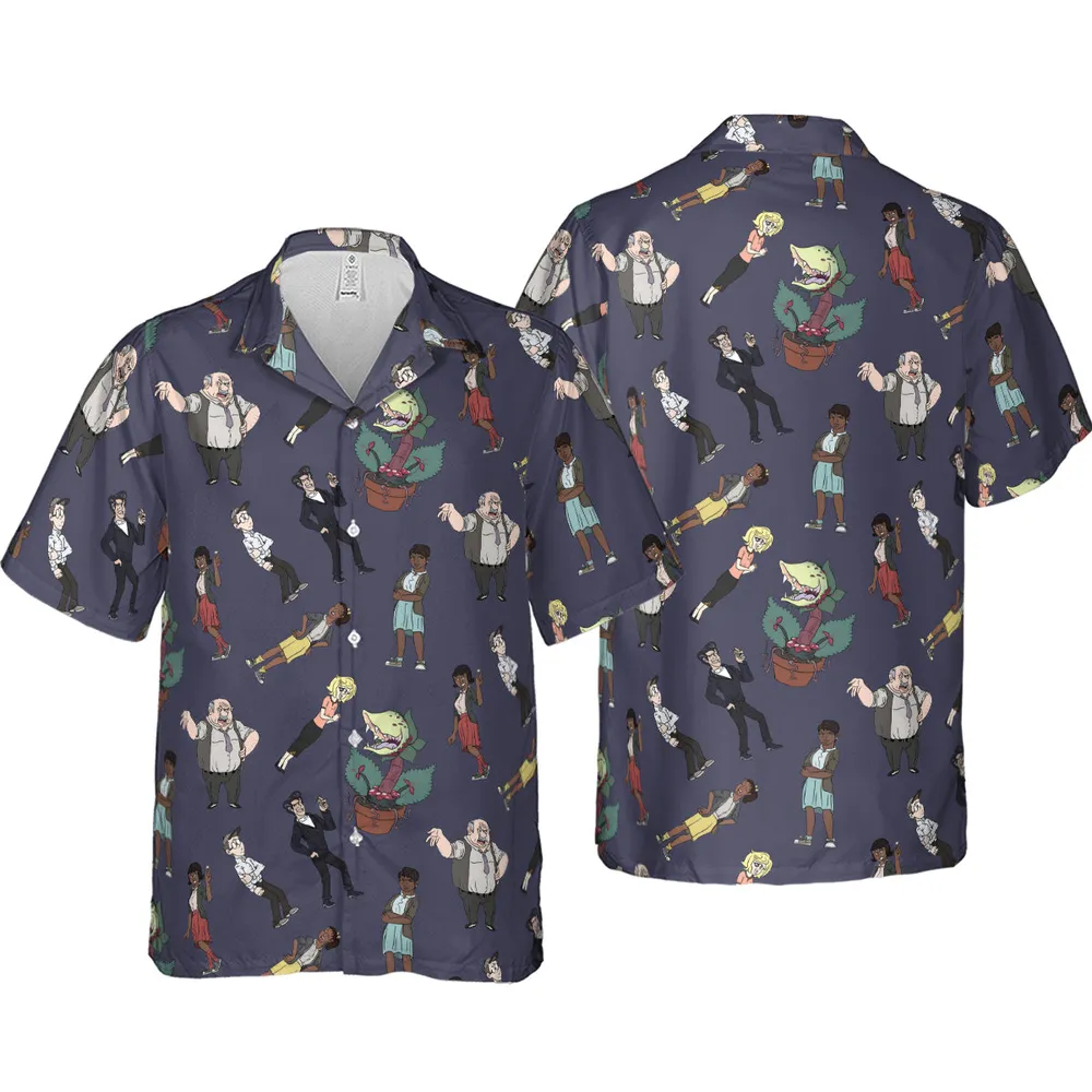 Little Shop Of Horror Characters Hawaiian Shirt - 4