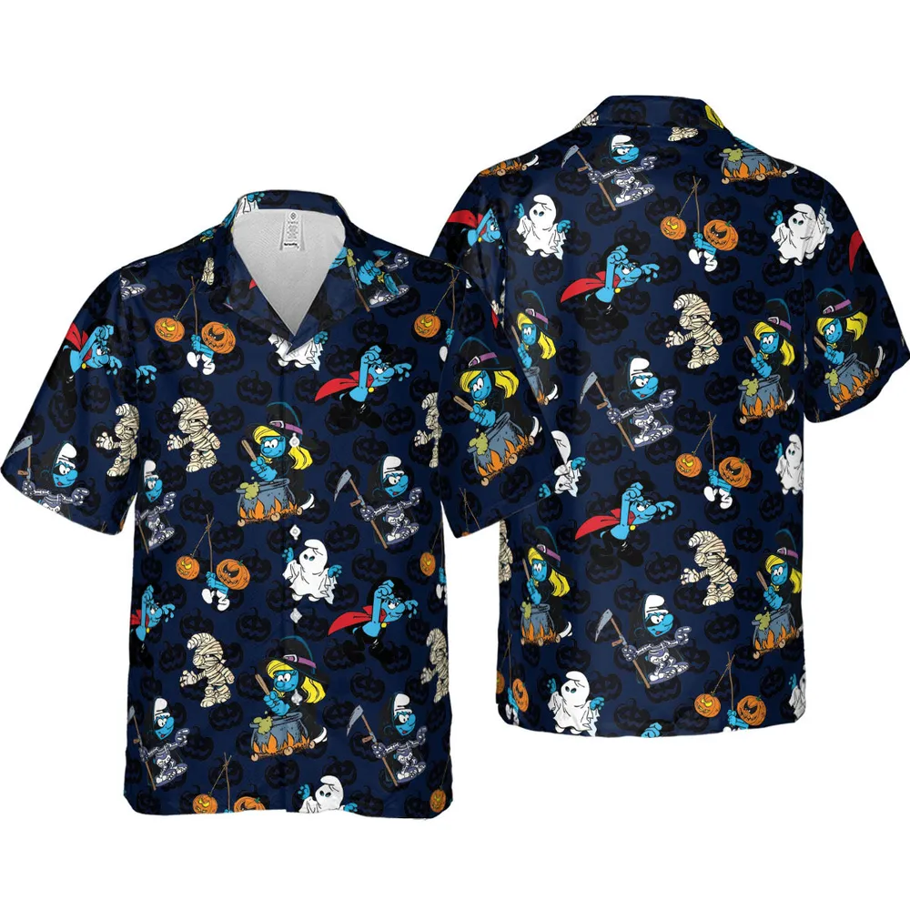 Smurfs Halloween Special Hawaiian Shirt - 4
