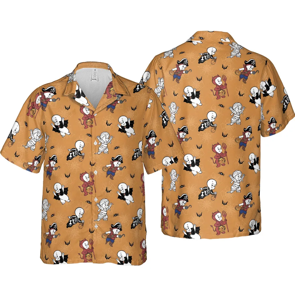 Casper Costume Fun Hawaiian Shirt - 4