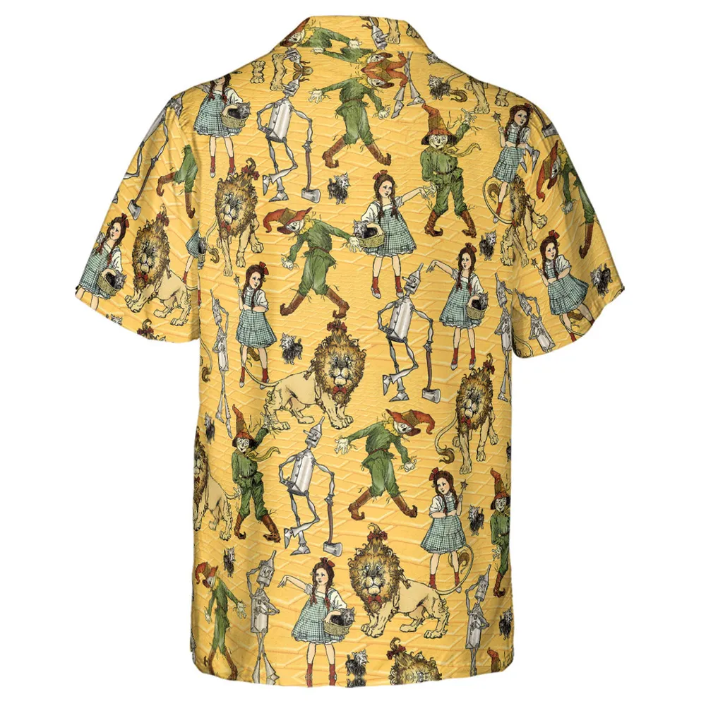 Magic Of Oz Characters Pattern Hawaiian Shirt - 3