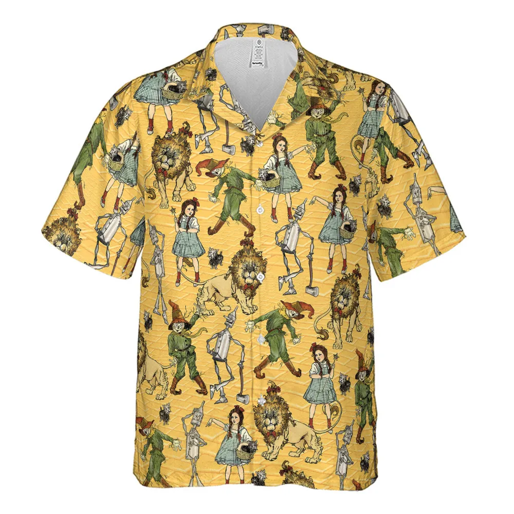 Magic Of Oz Characters Pattern Hawaiian Shirt - 2