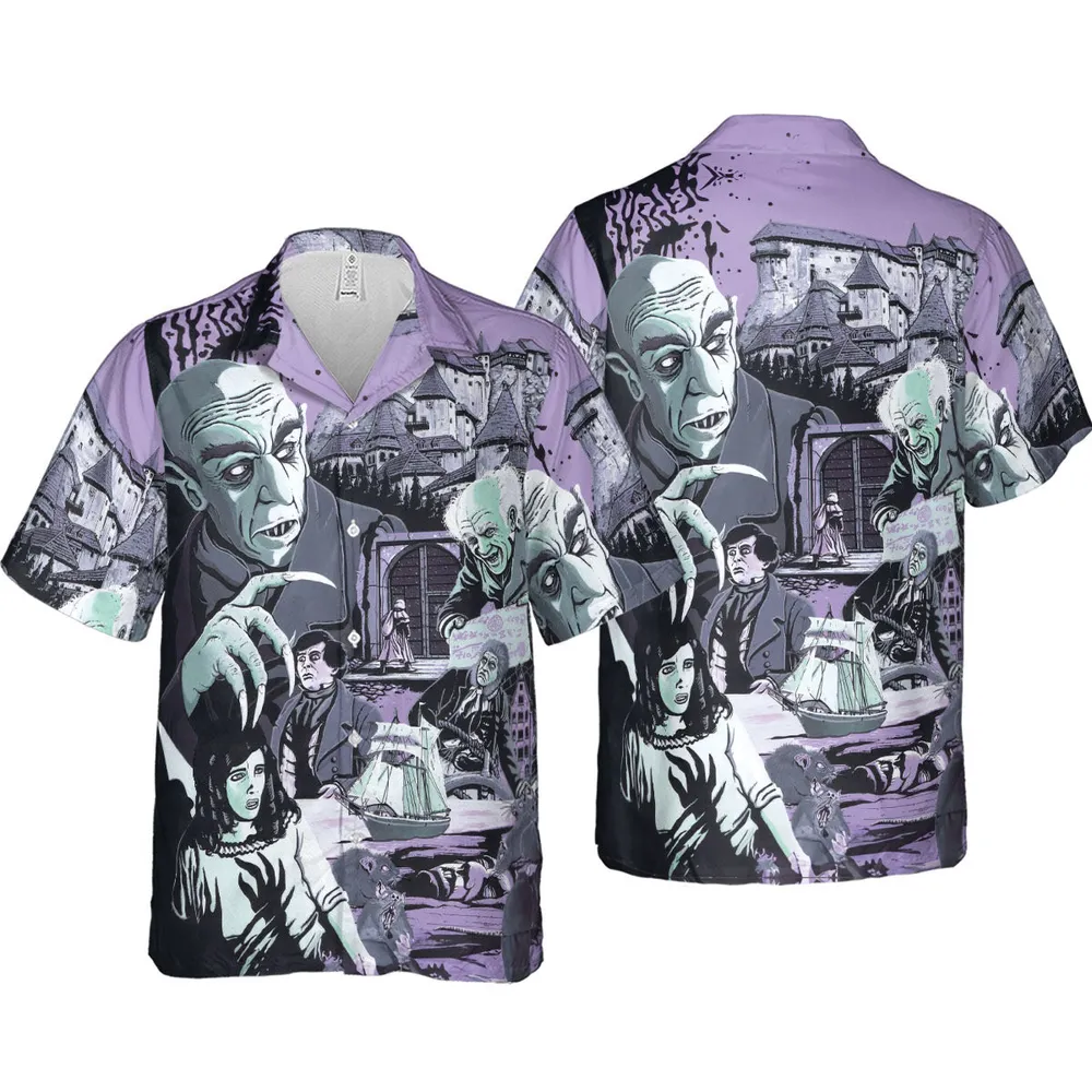 Nosferatu: A Symphony of Horror Hawaiian Shirt - 4