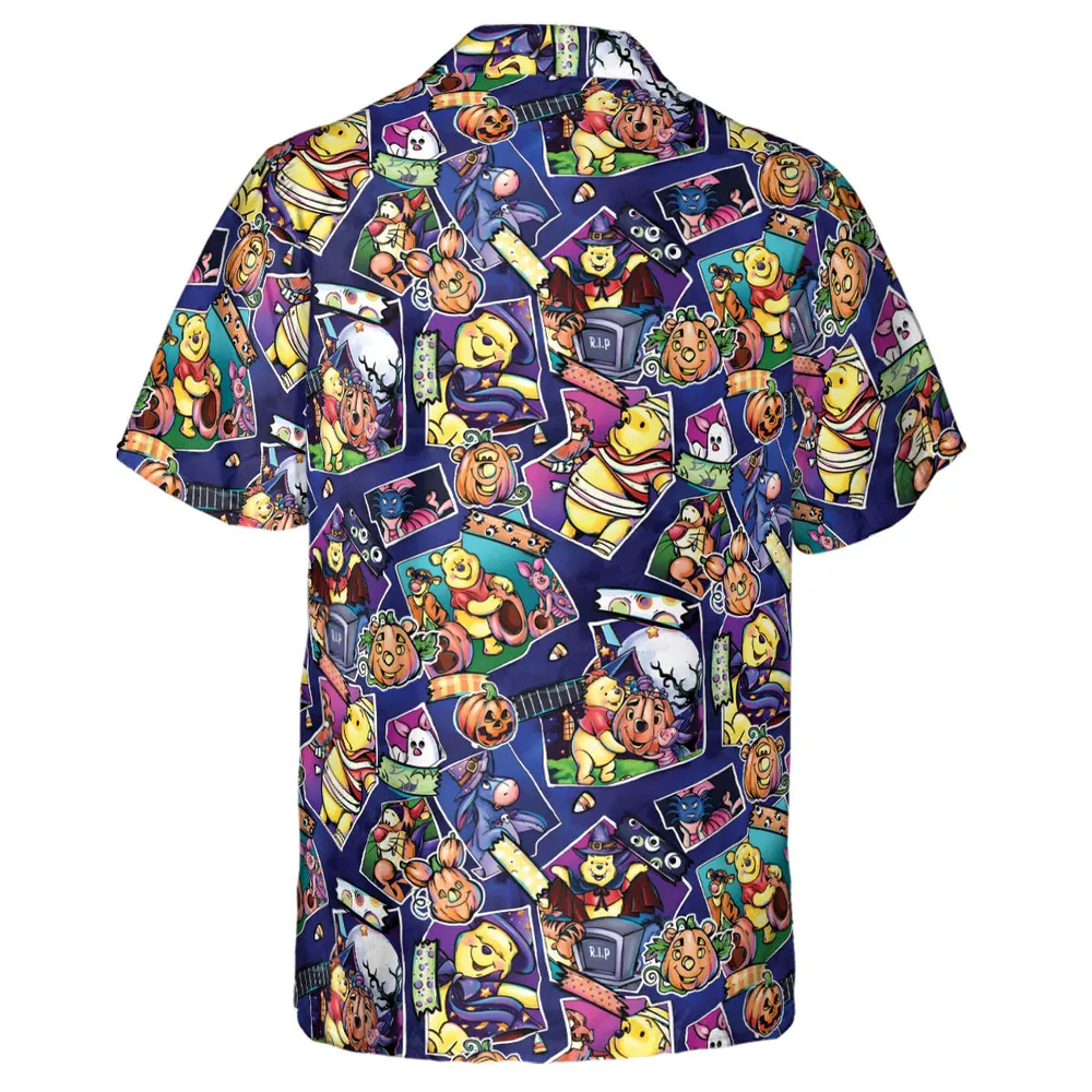Pooh Bear Halloween Hawaiian Shirt - 3
