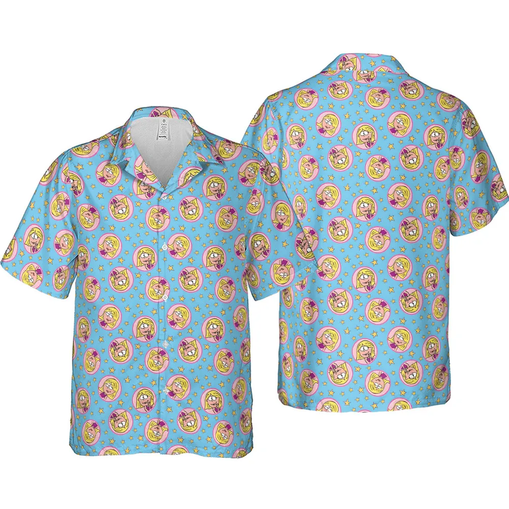 Lizzie Mcguire Badges Hawaiian Shirt - 4