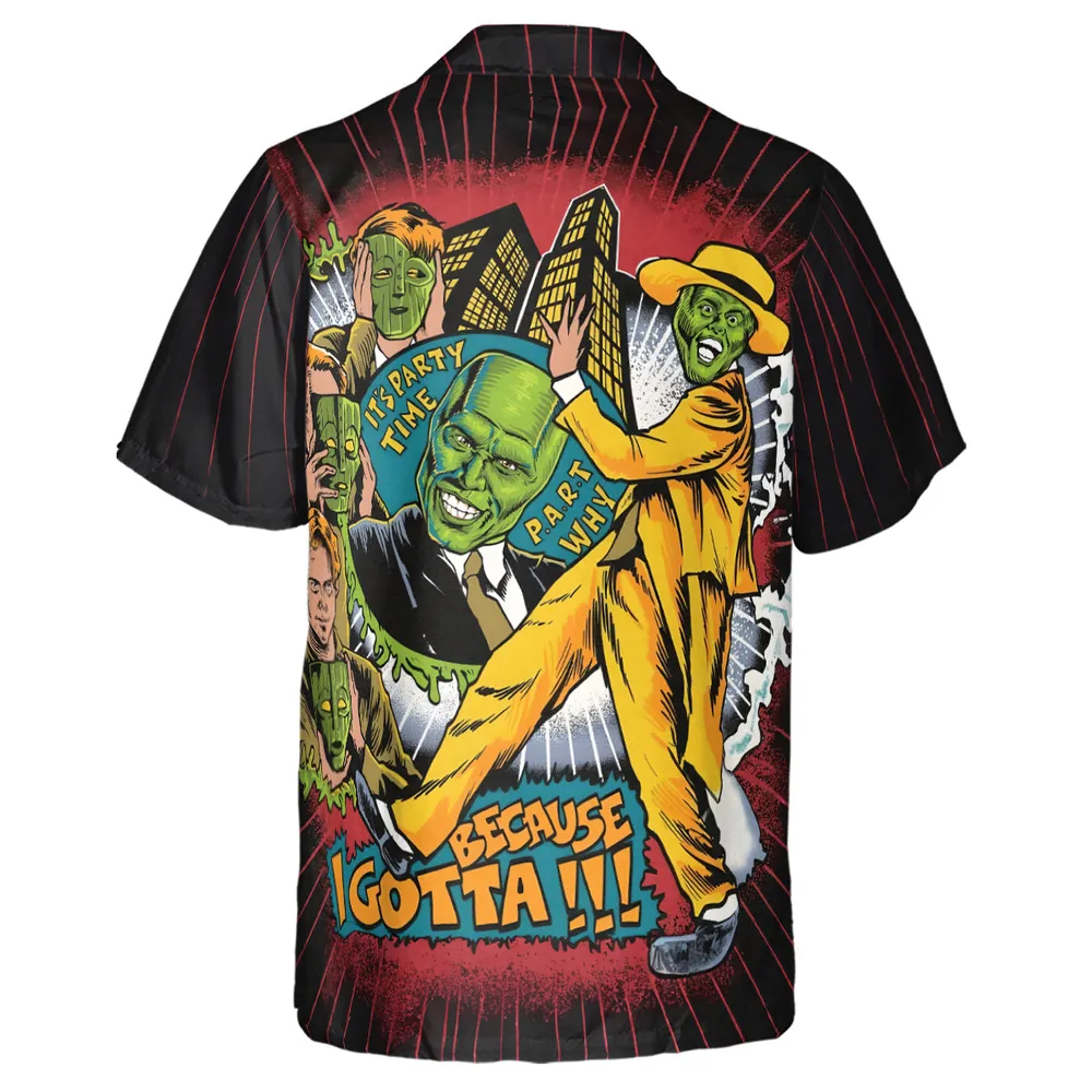 Party Time The Mask Hawaiian Shirt - 3