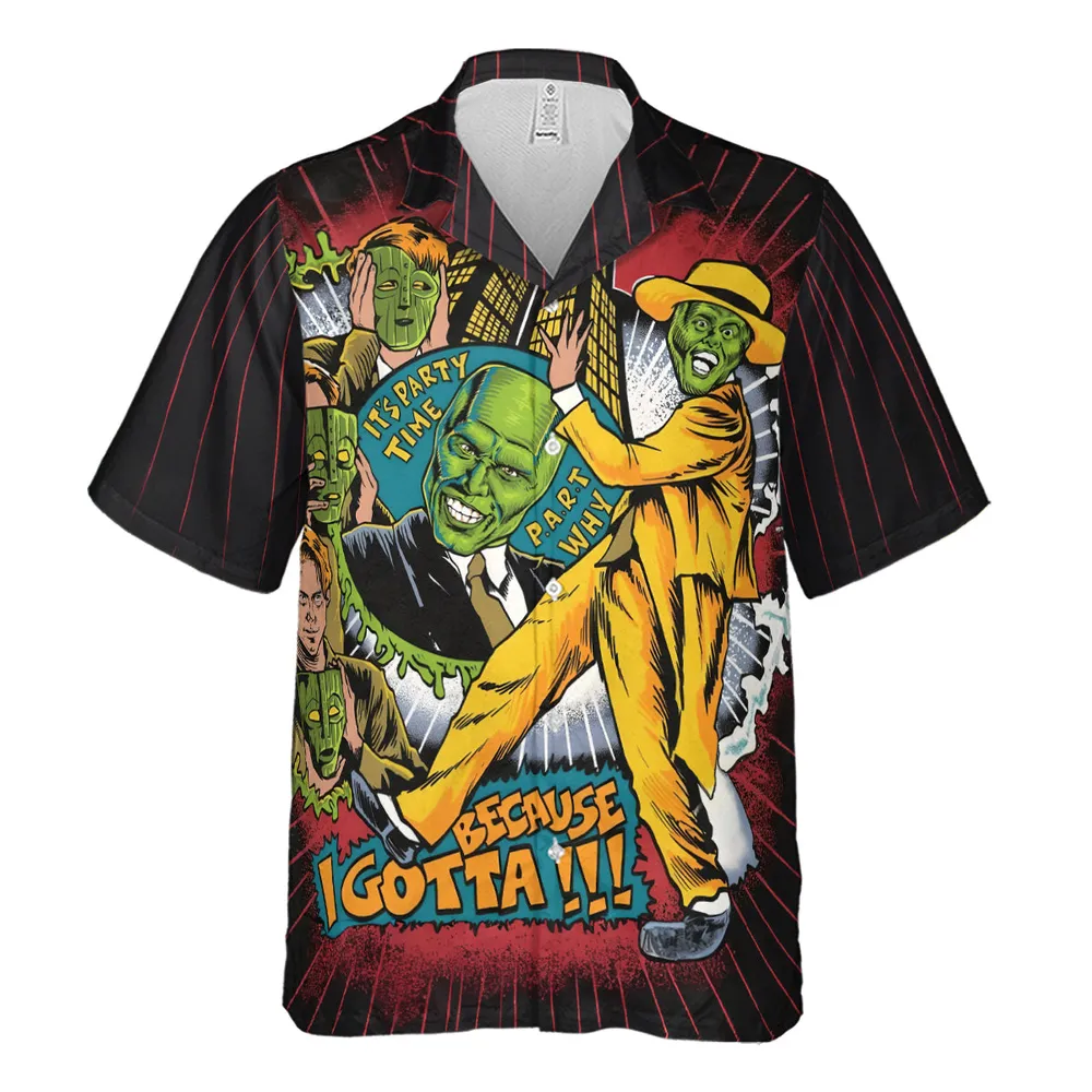 Party Time The Mask Hawaiian Shirt - 2